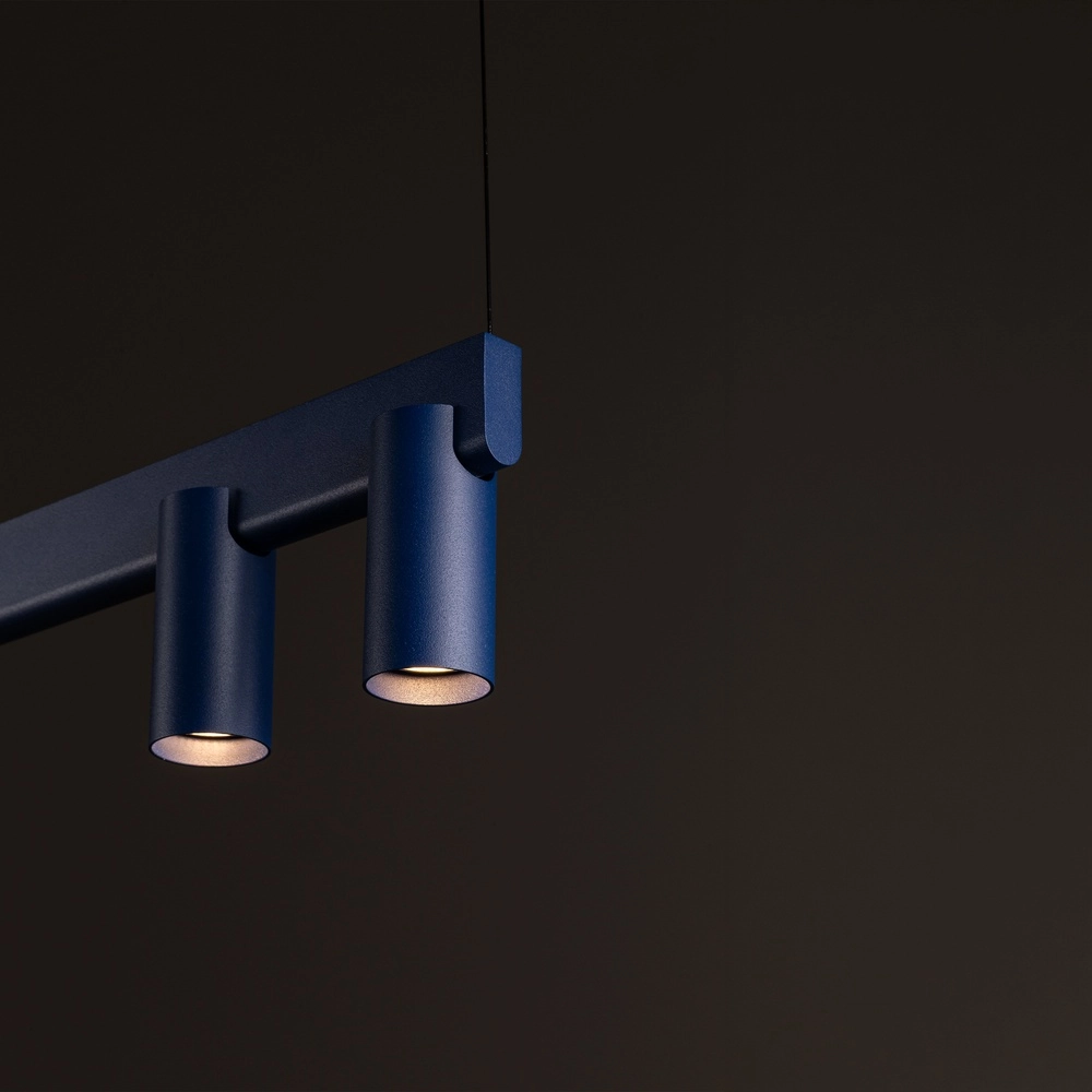 Lampe pendante de conception Fourty Bleu marine 8 clairs Lyora 5903139122900