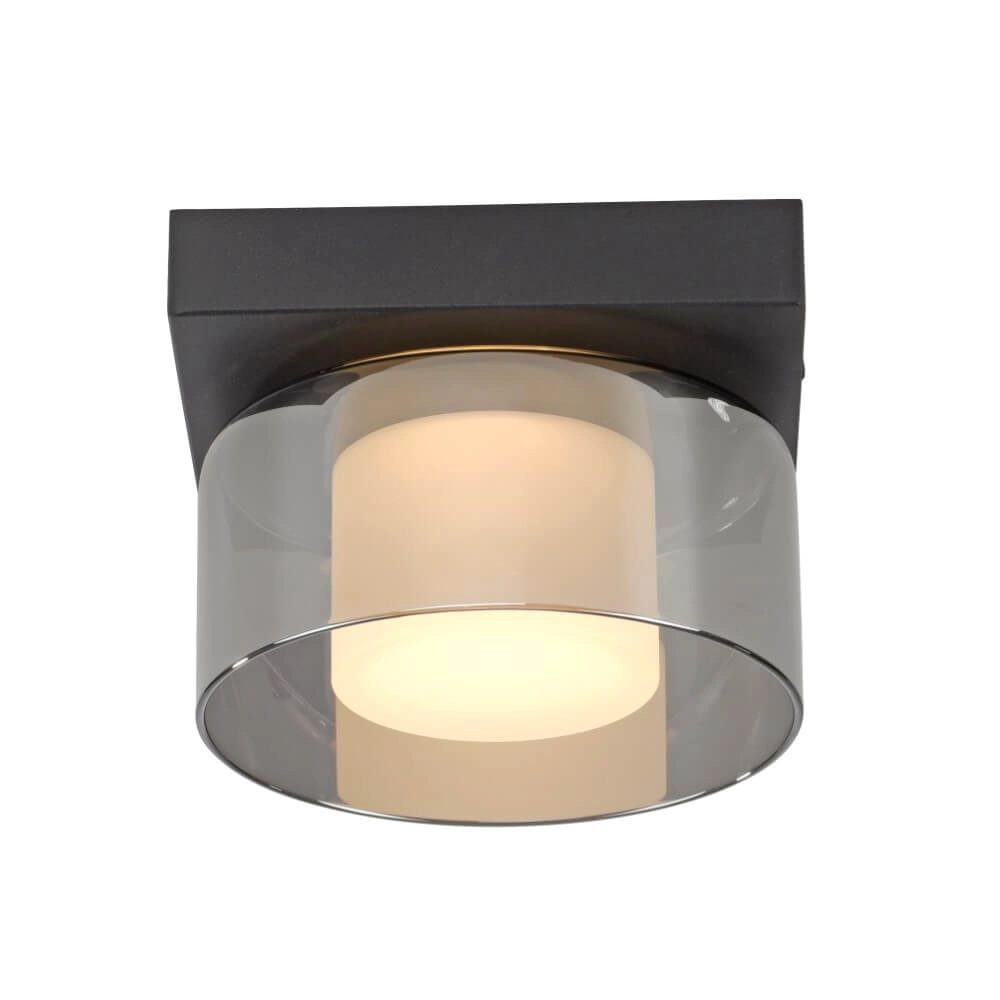 Plafonnier noir Rika 1 lumière noir Plafonnier noir Rika 1 lumière noir