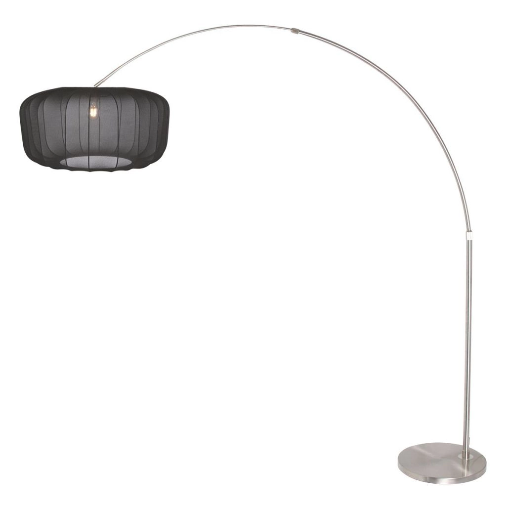 Lampe à arc Vela Lino avec teinte noire Ø60cm Steinhauer 8712746183535