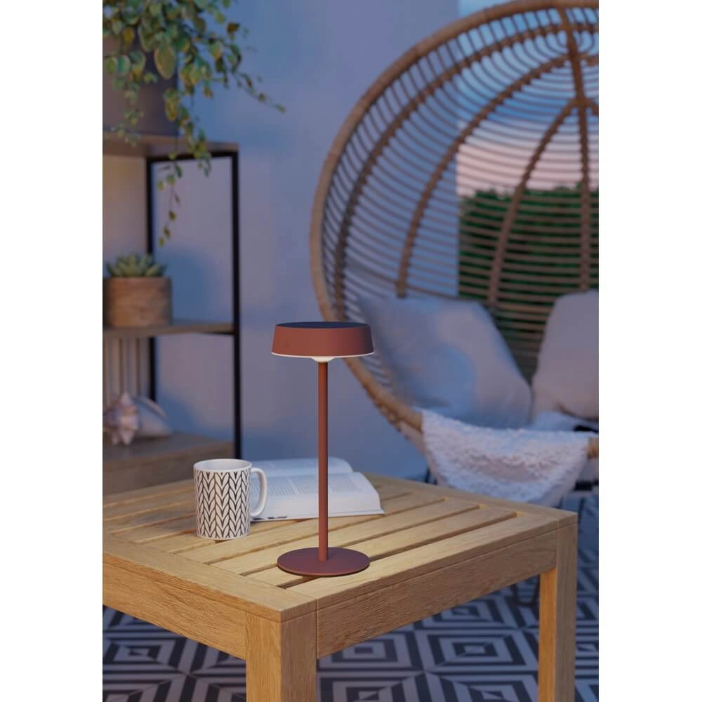 Lampe de table élégante Simeri Rouge hybride Eglo 9002759758790