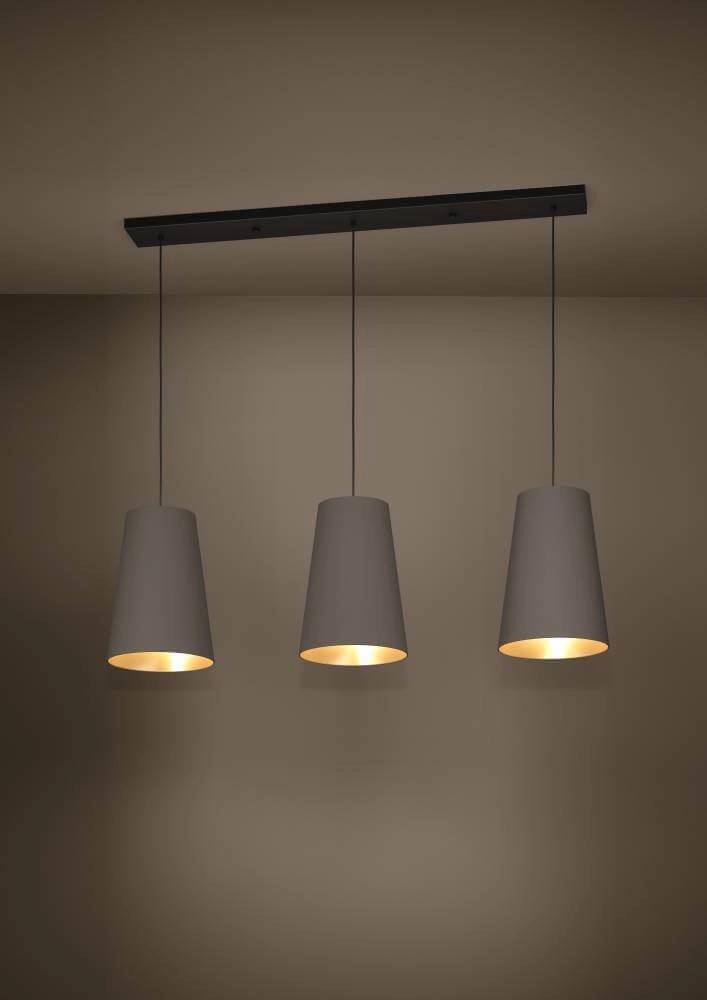 Lampe à suspension Cappuccino Petrosa 3 lumières Stars of Light 9008606238187