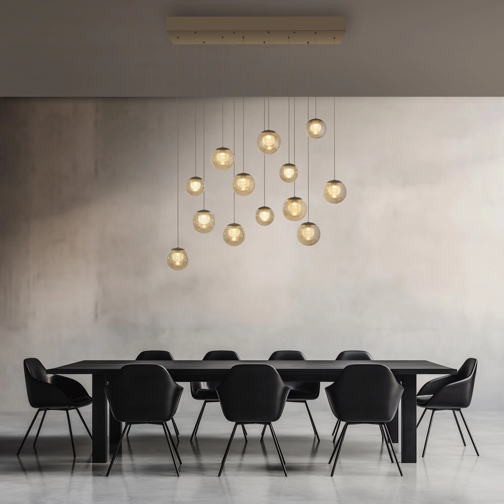 Lampe suspendue à 13 lumières Pure Popup Bronce Paul Neuhaus 4012248398319