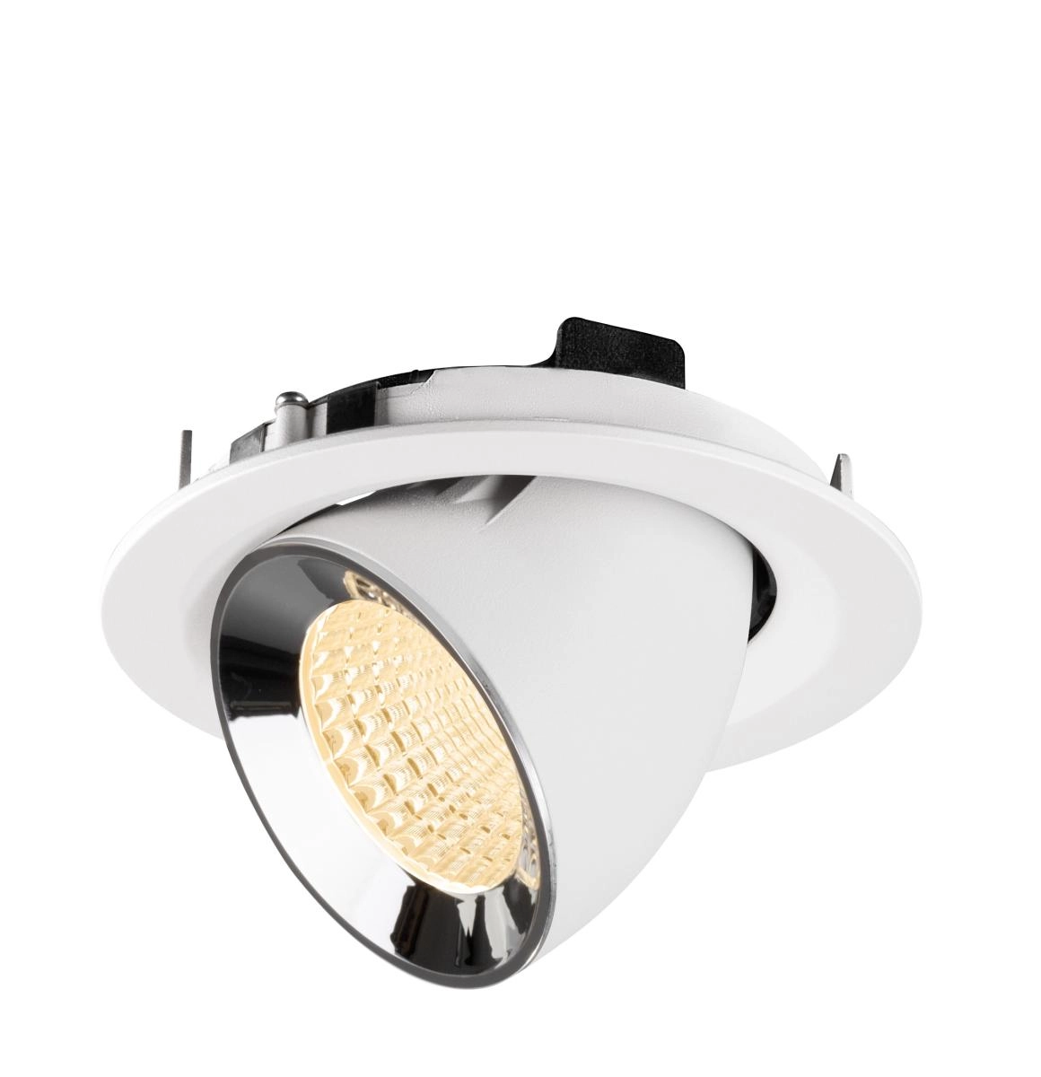 Spot encastré Numinos Gimble M Blanc/Chrome 2700K - 55 deg SLV 4024163311960