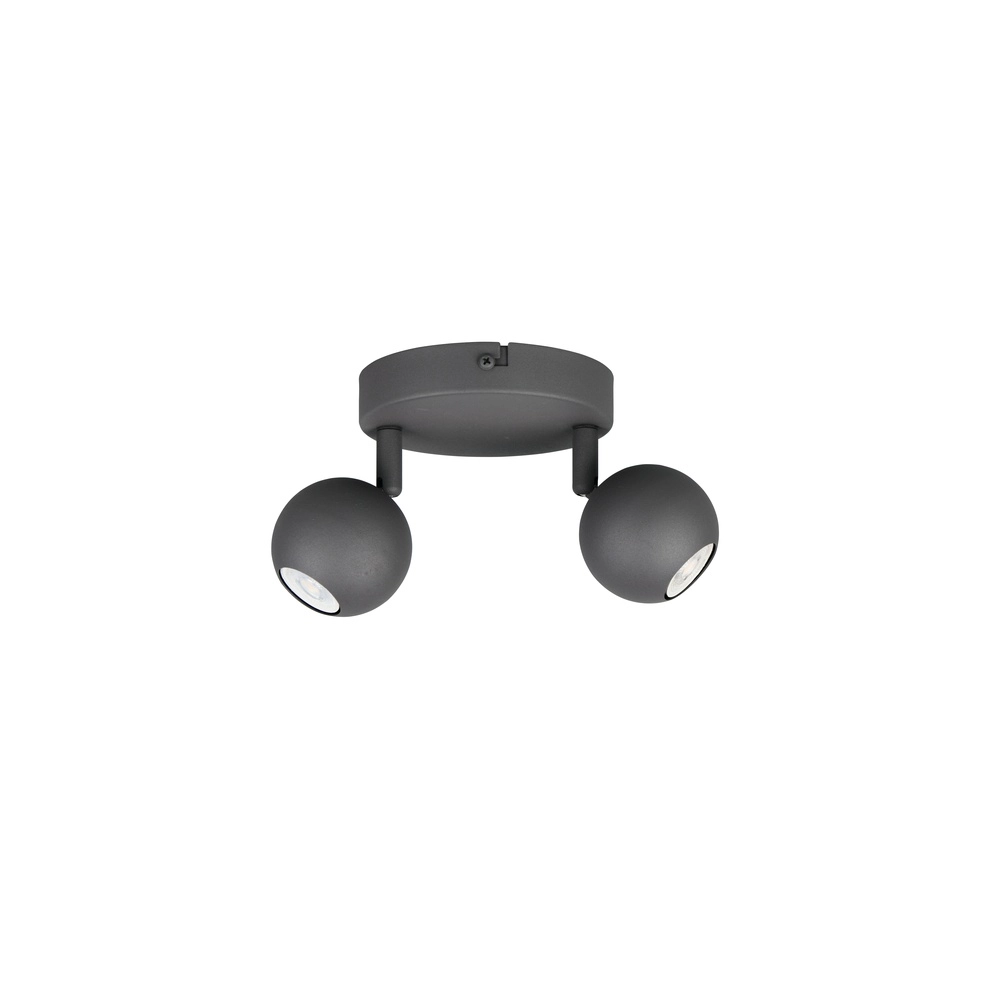 Emplacement monté en surface Enaro Anthracite à deux lumières Trio 4017807701654