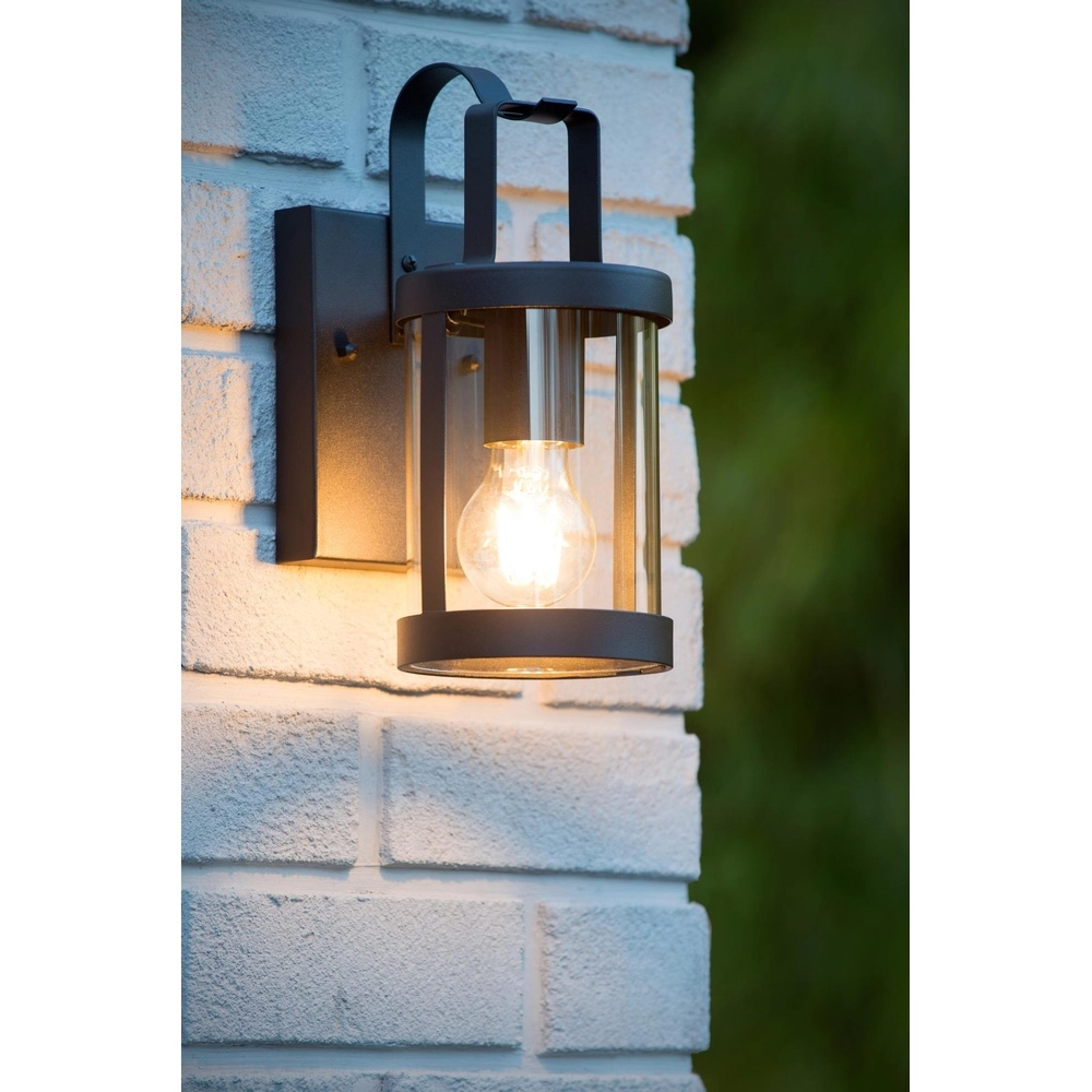 Lampe murale noire Lindelo IP23 Lucide 5411212290366