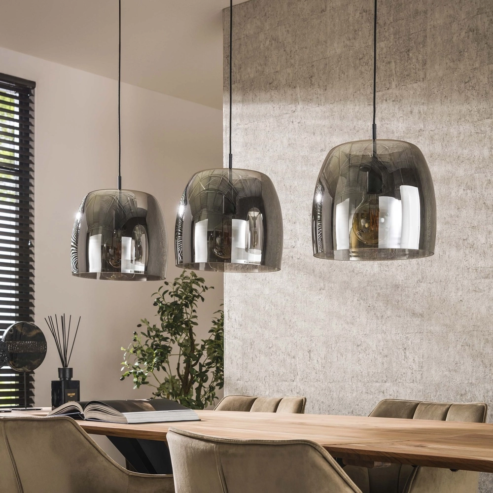 Lampe pendante de table à manger Drift 3x Ø 35cm Lyora 8716803512740