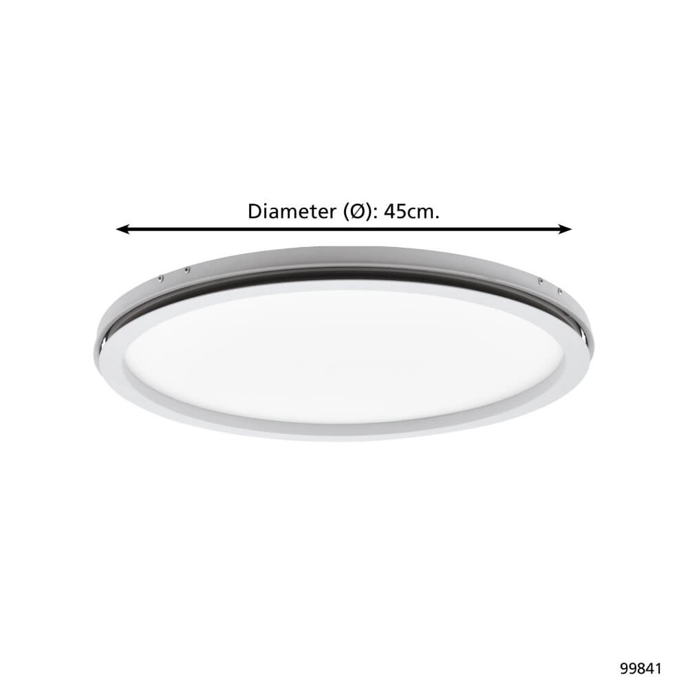 Plafonnier LED Lazaras rond Ø 45cm Eglo 9002759998417