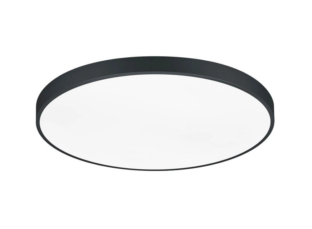 Plafonnier noir Waco Ø75cm