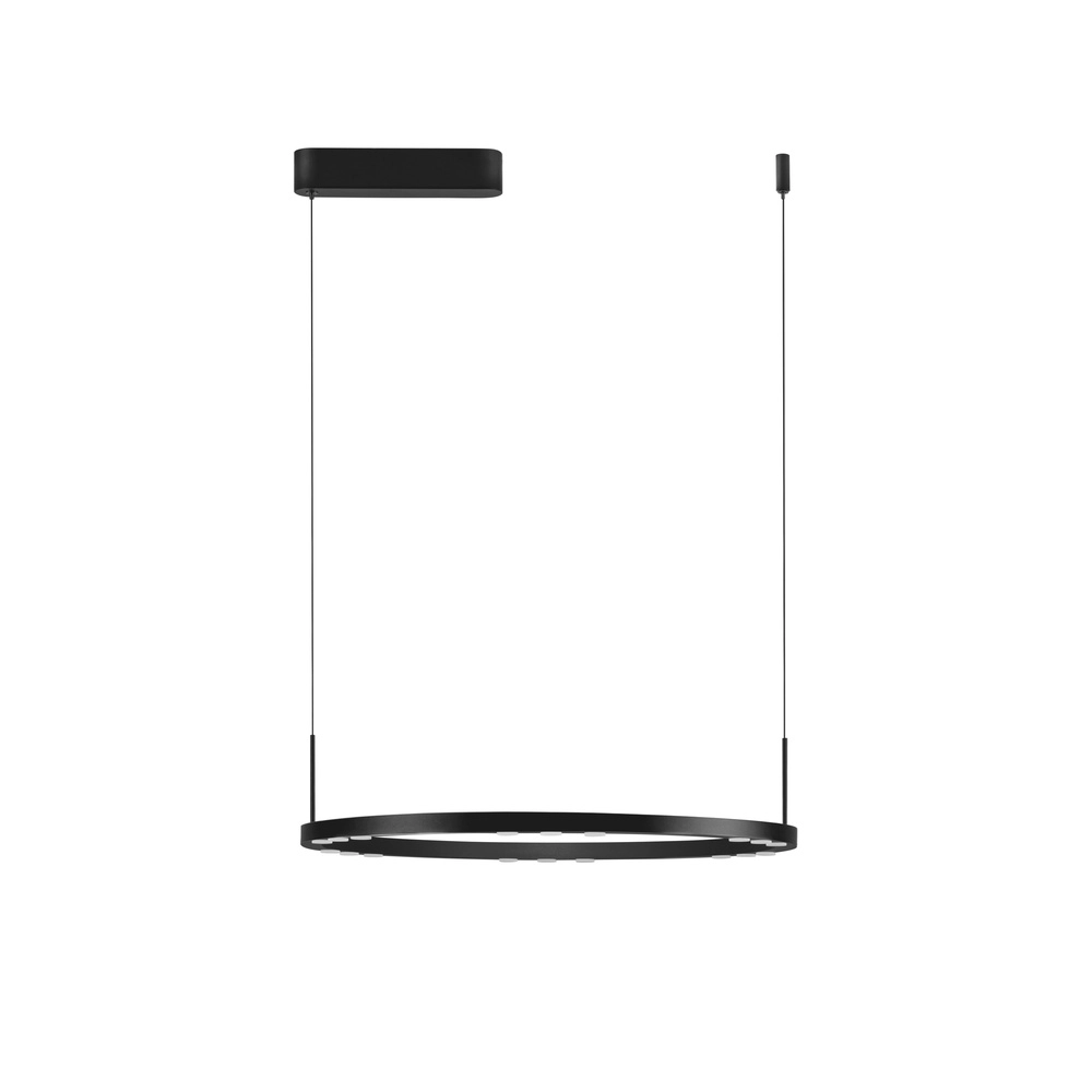 Suspension élégante Lunette noir Ø 660cm Lyora 5212017465191