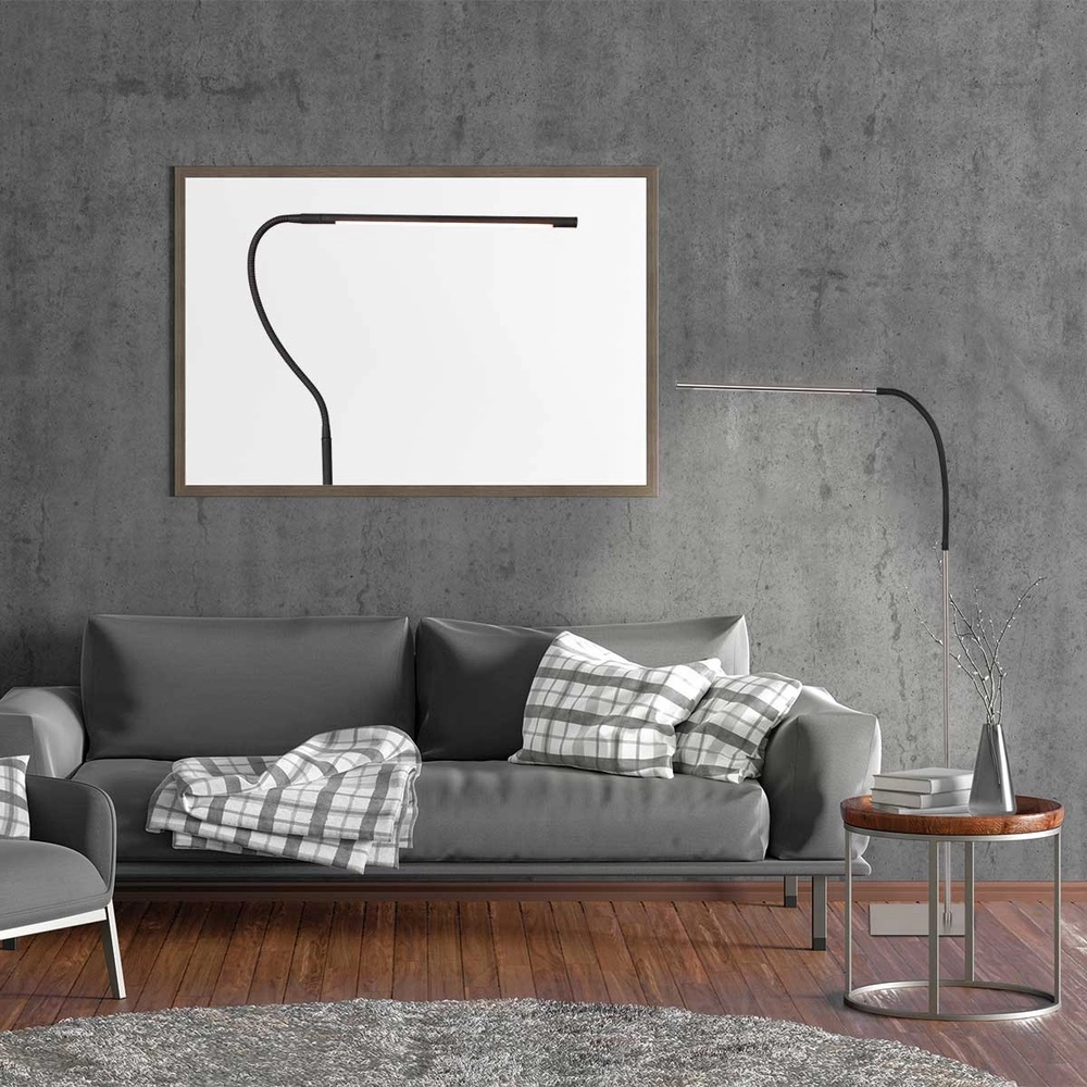 Lampe de lecture design Serpent gris métallisé Steinhauer 8712746146974