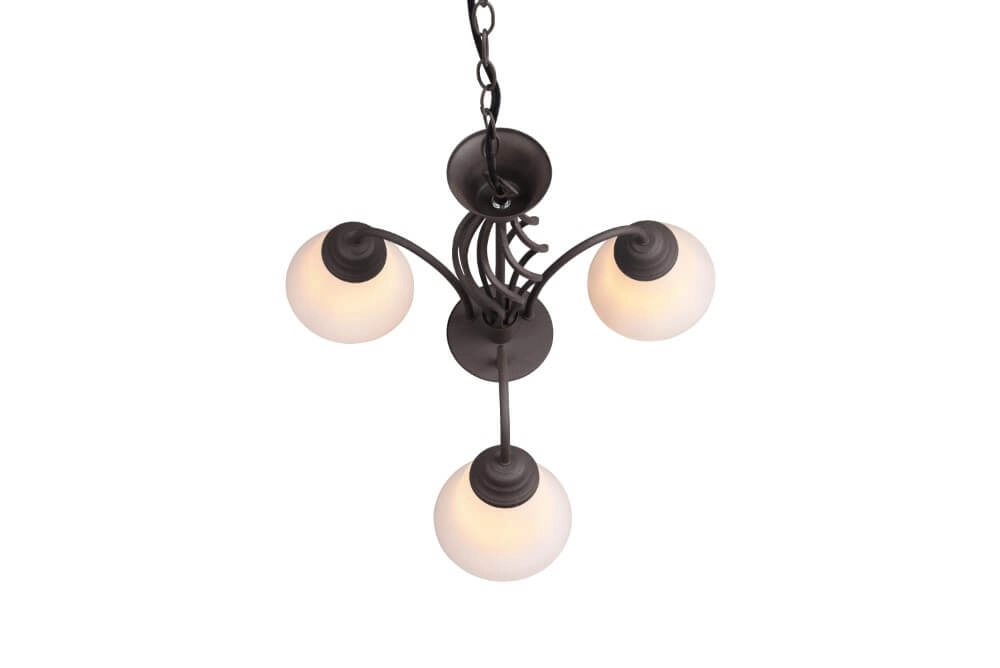 Lustre Rustica 55cm 3 lumières marron rouille Trio 4017807504675