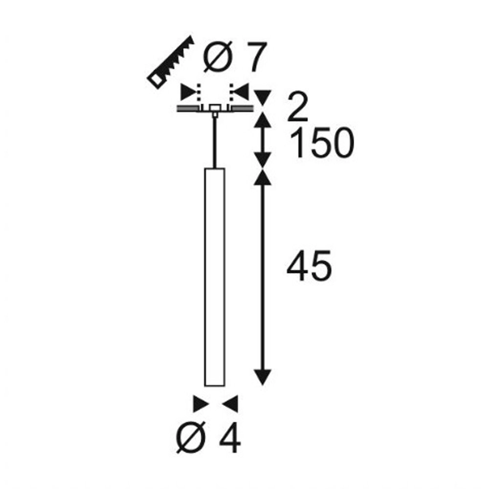 Lampe à suspension LED Helia Pendule SLV 4024163172820