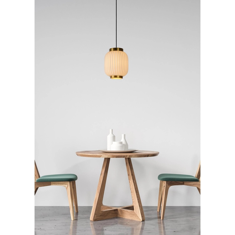 Lampe pendante de conception Gosse Or avec blanc Lucide 5411212134141