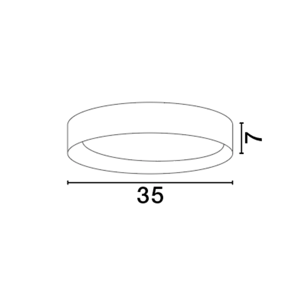 Plafonnier Stake blanc Ø 35cm Lyora 5212017445902