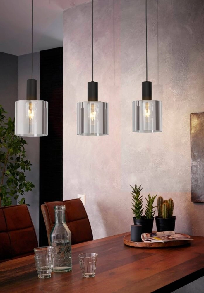 Lampe à suspension Gorosiba Un verre Eglo 9002759987534