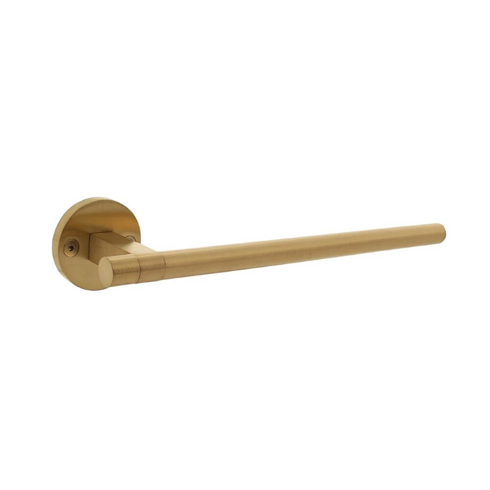 Poignée de porte design Shiraat laiton gauche mat