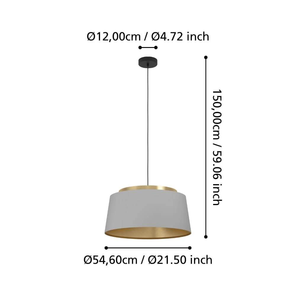 Lampe suspendue chic Almerimar Ø 55 cm Stars of Light 9008606243037