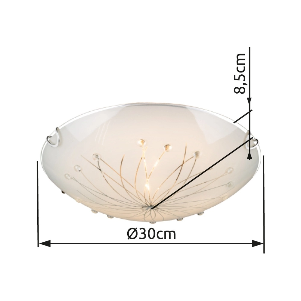Éclairage de plafond Calimero I Blanc Globo 9007371335275