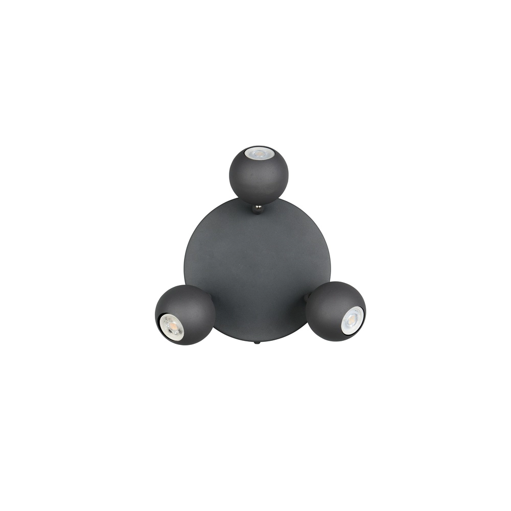 Emplacement monté en surface Enaro Anthracite à 3 lumières Trio 4017807701715
