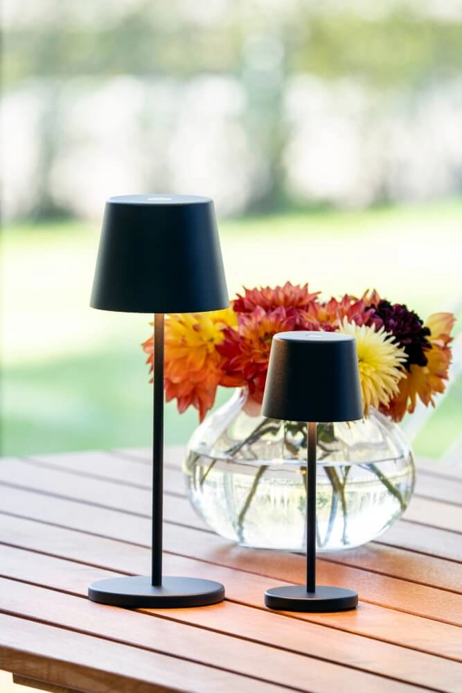 Lampe de table rechargeable Vence mini noir KonstSmide 7318307887754