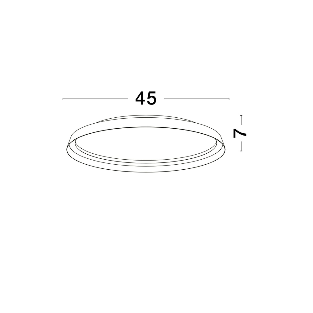 Plafonnier design Ormi Ø 45cm champagne Lyora 5212017463111