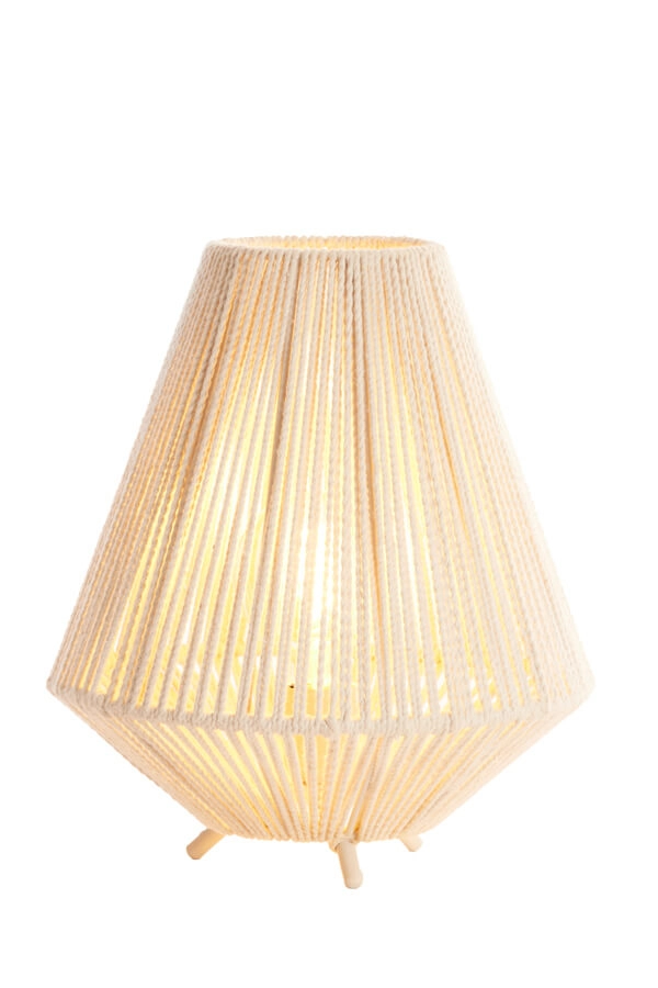 Lampe de table japandi Felida Ø 28cm crème Light & Living 8717807711900