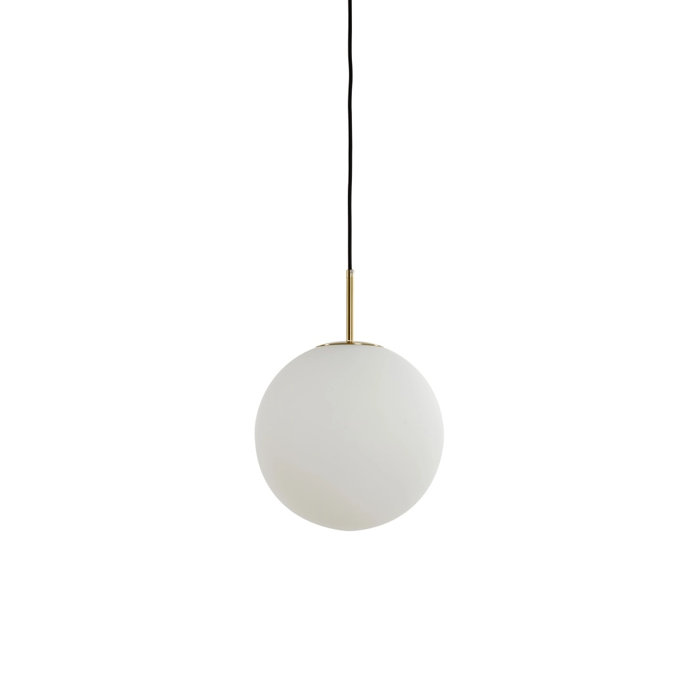 Suspension lumineuse en verre opale Medina Ø 25cm