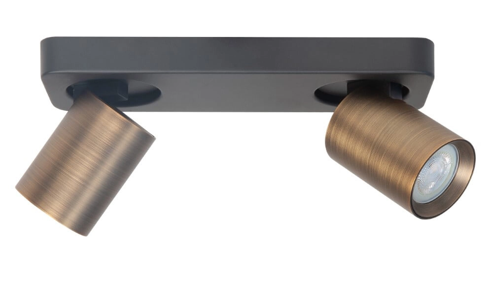 Spot double en saillie Oliver bronze