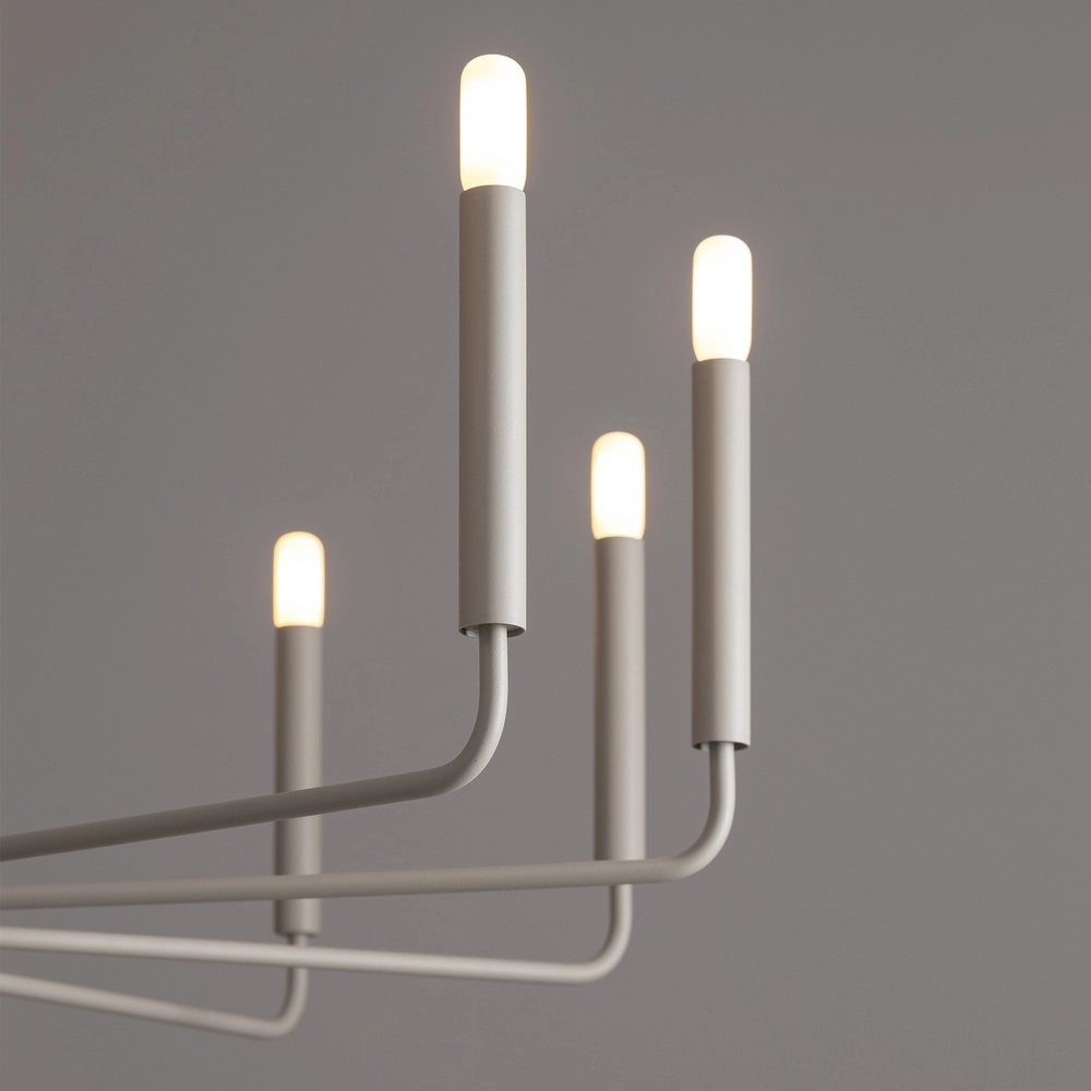 Lustre moderne Orto Ø gris 103 cm Lyora 5903139114653