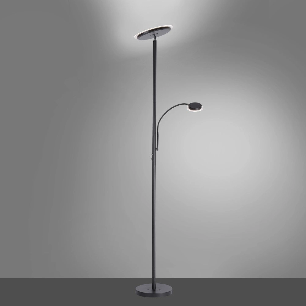 Lampe de lecture noire Hans Just Light 4043689972998