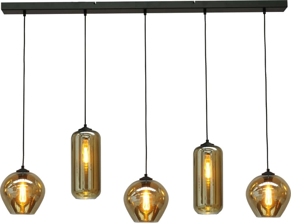 Suspension de salle à manger en verre Quinto 5 Suspension de salle à manger en verre Quinto 5