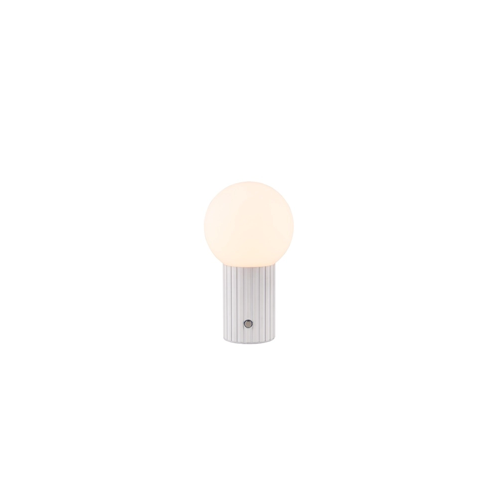 Lampe de table rechargeable Tauris blanc