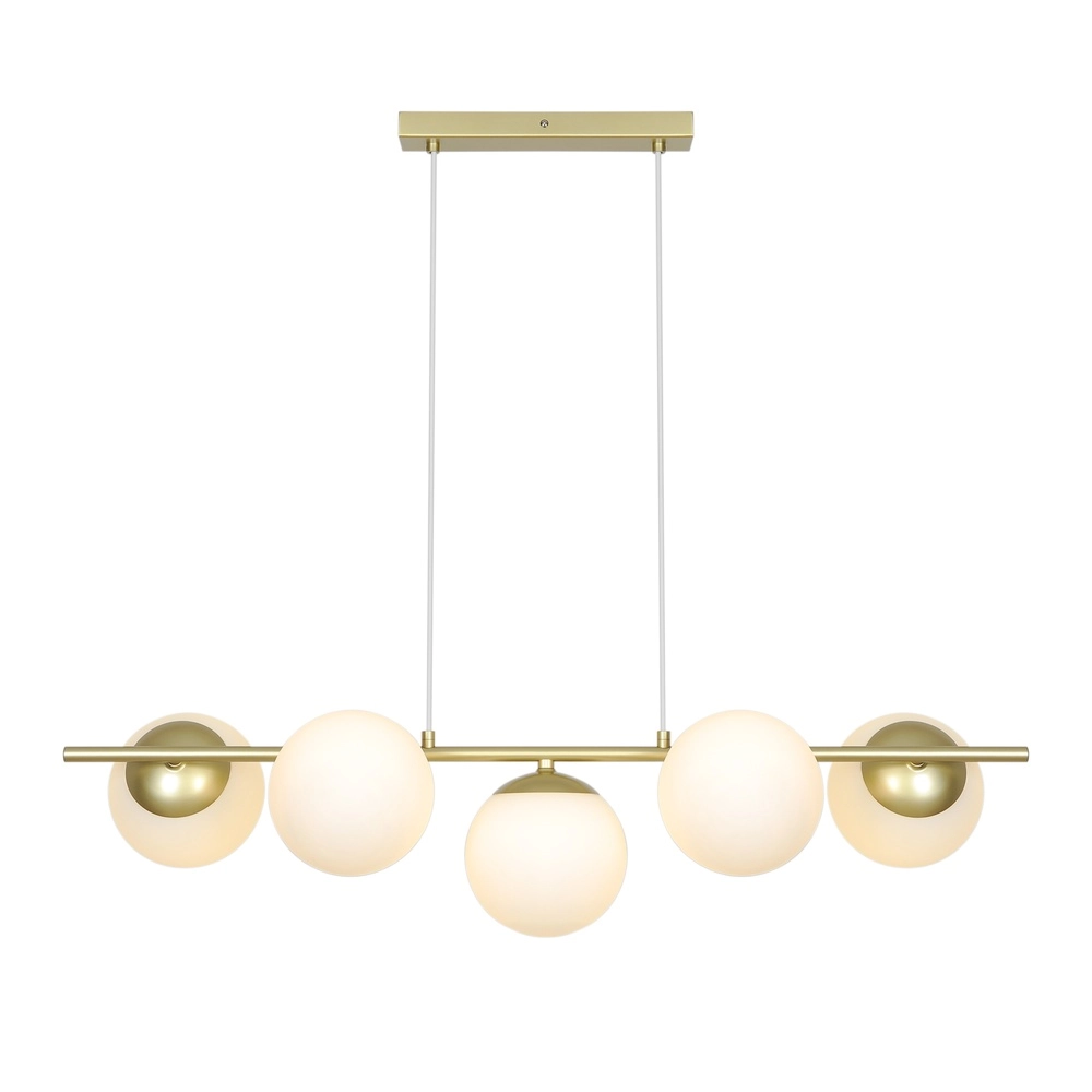 Lampe pendante scandinave Lilly Or avec blanc Nordlux 5704924027291