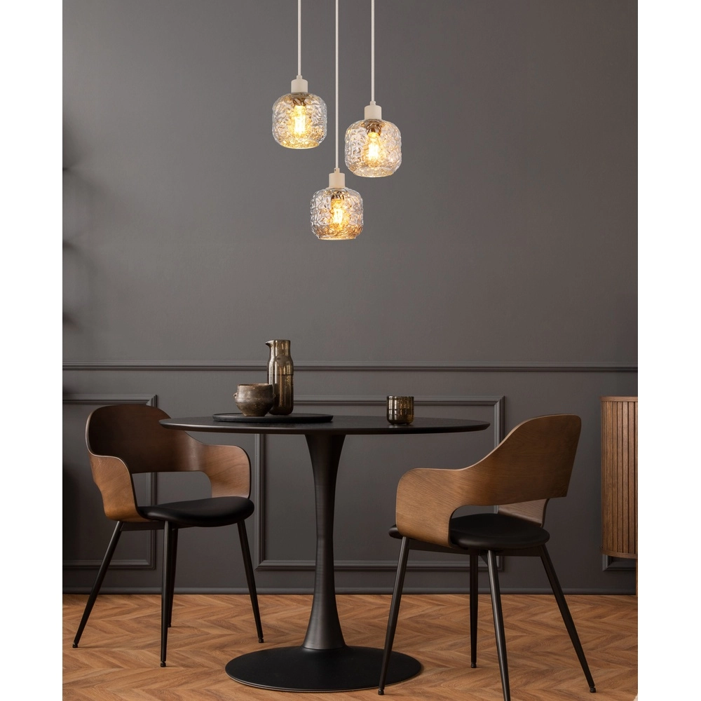 Lampe suspendue Antonio Brun sable rond à 3 parties Globo 9007371572724