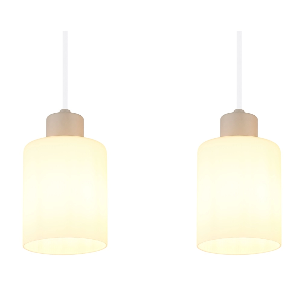 Suspension 4 lumières Trent brun sable Globo 9007371575978