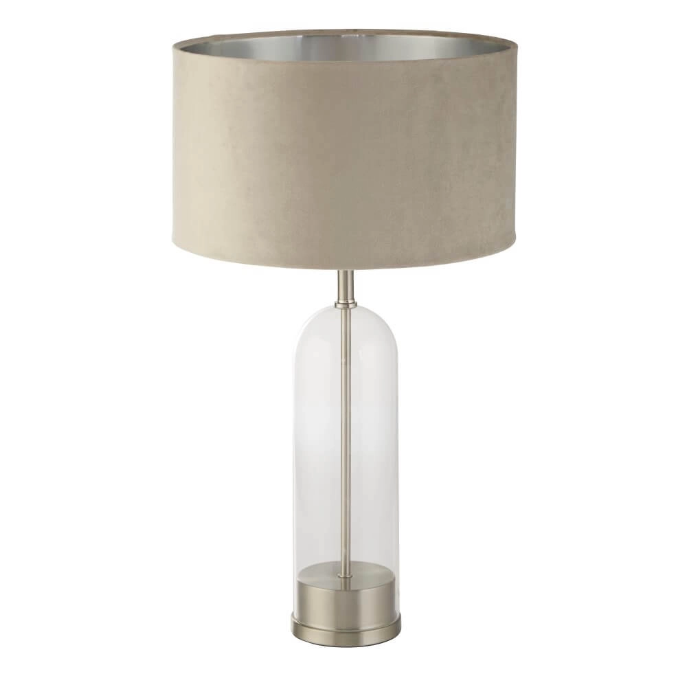 Lampe de table unique Oxford avec capuche taupe
