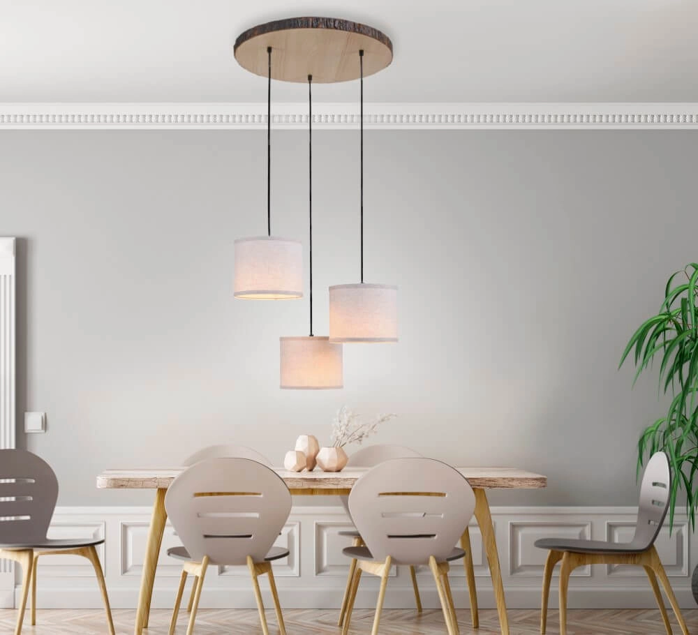 Plafonnier rural Bark bois Just Light 4043689975937