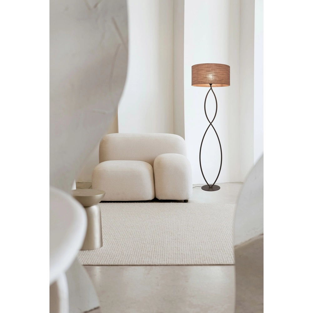 Lampe de pied Terry Duno cacao Masterlight 8718121436975