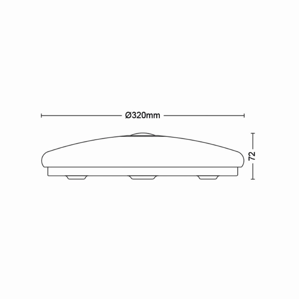 Lampe d'intérieur Mauve avec capteur Ø 32cm Philips 8719514431843