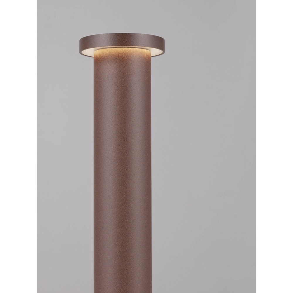 Éclairage de chemin moderne Bast brun rouille 45cm - 2700K Lyora 5212017497659