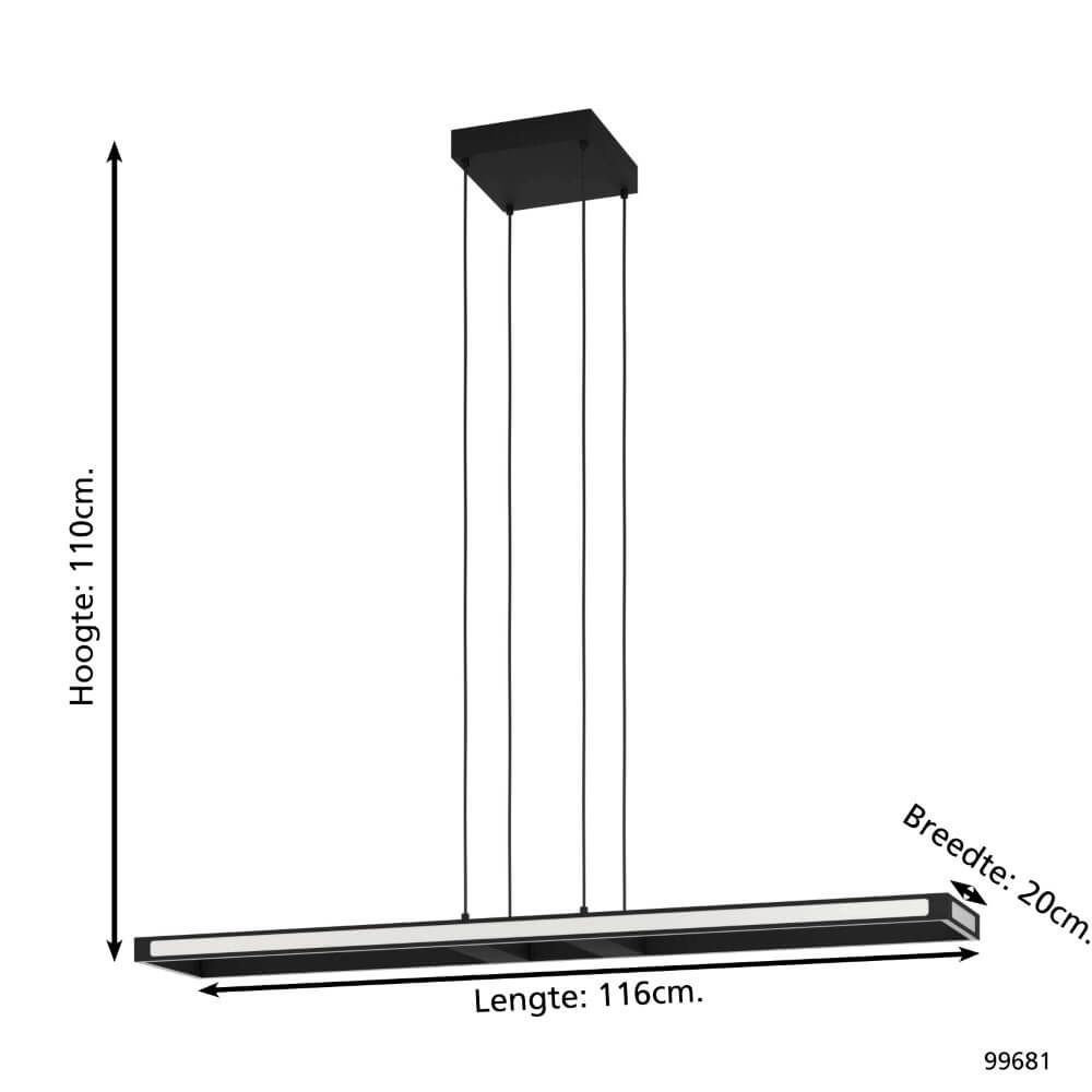Conception de lampe suspendue Salvilanas-Z noir Eglo 9002759996819
