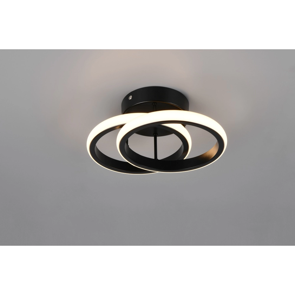 Plafonnier noir Kasia  Conception ronde Trio 4017807653823