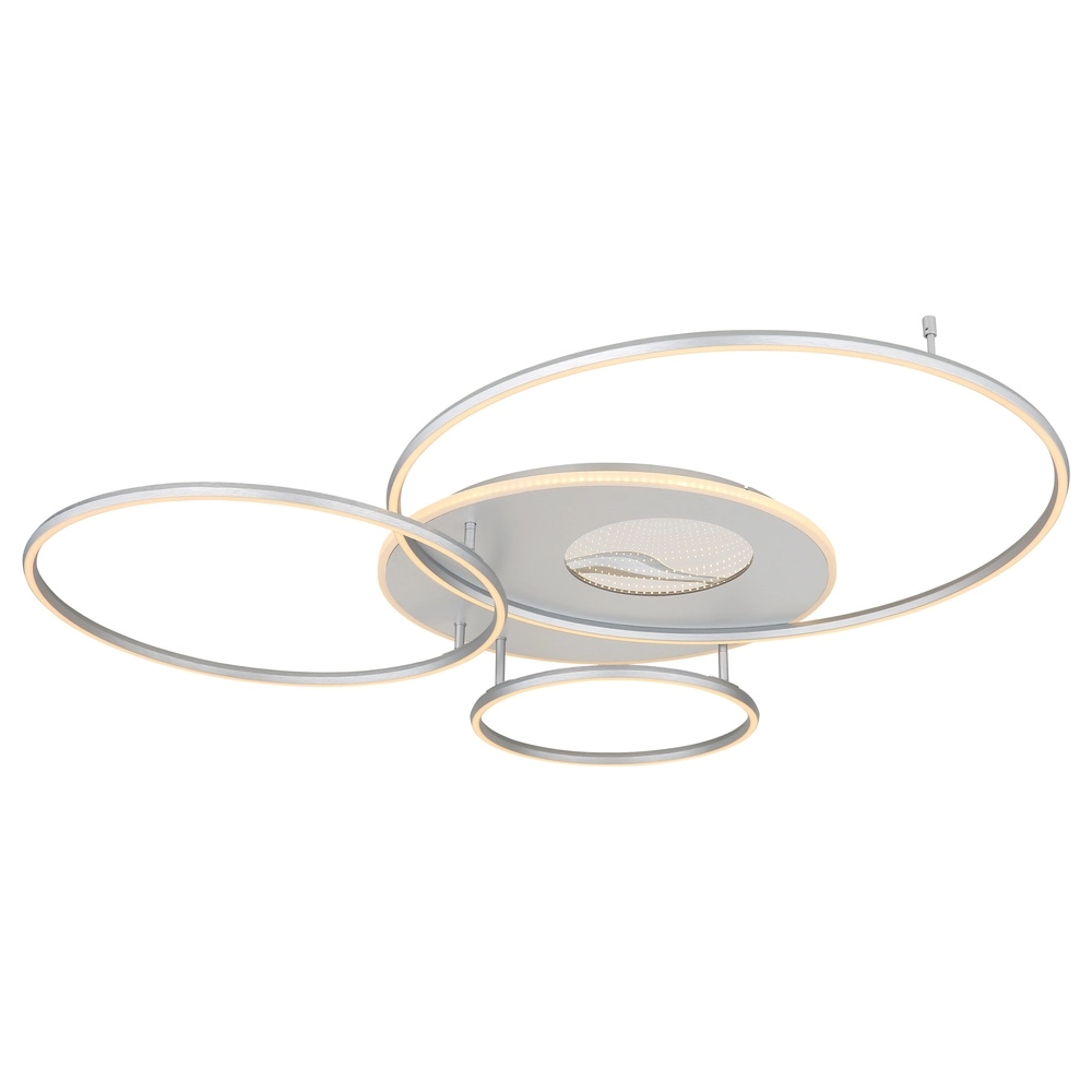 Lampe de plafond moderne Invertina Gris argenté 126 cm Globo 9007371468836