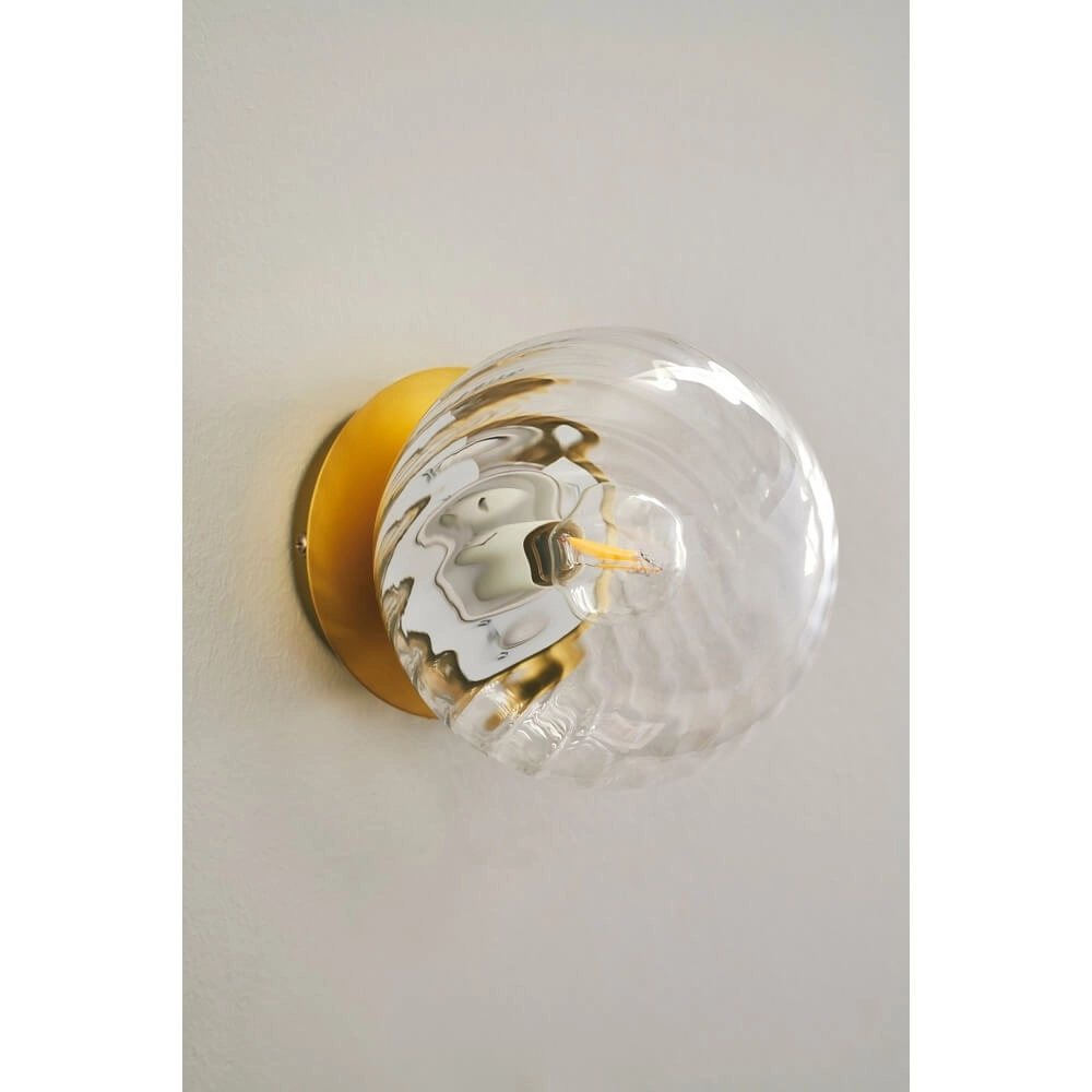 Applique murale en verre Chisell laiton Nordlux 5704924015663