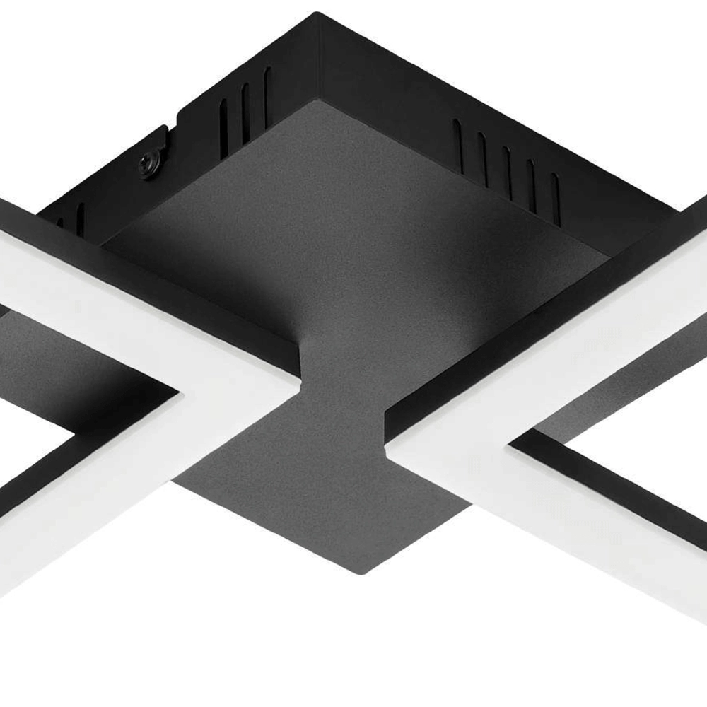 Plafonnier Zigbee Paranday-Z 47x22,5cm noir Eglo 9008606231195