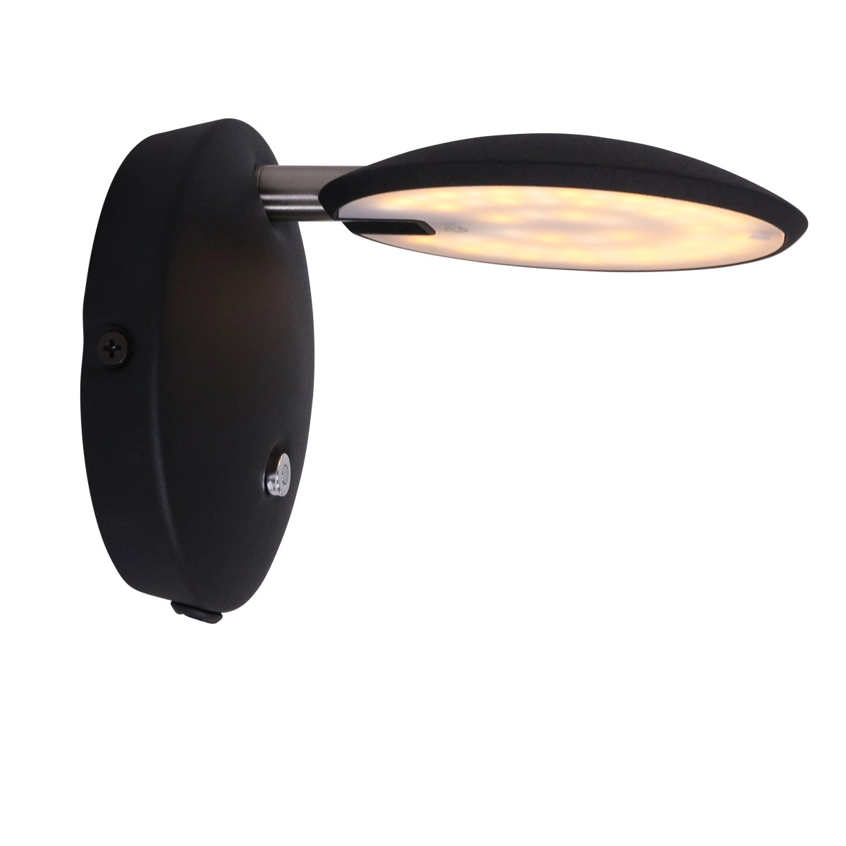 Spot mural LED Zenith 12 cm noir Steinhauer 8712746116342
