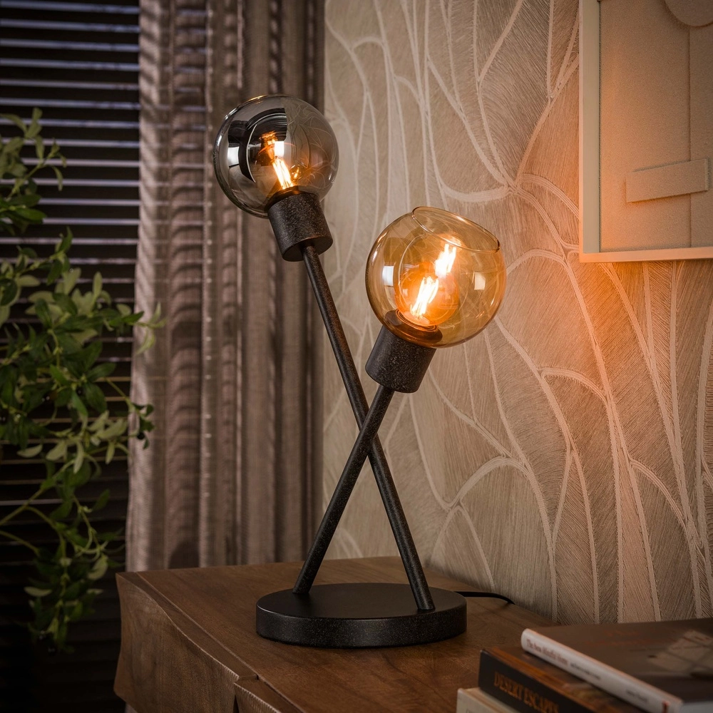 Conception des lampes de table Sfera Noir