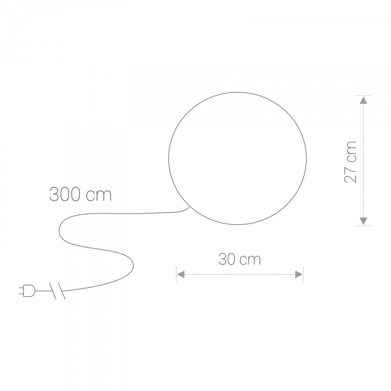 Lampe à ampoule ronde Cumulus Ø 30 cm Lyora 5903139697699