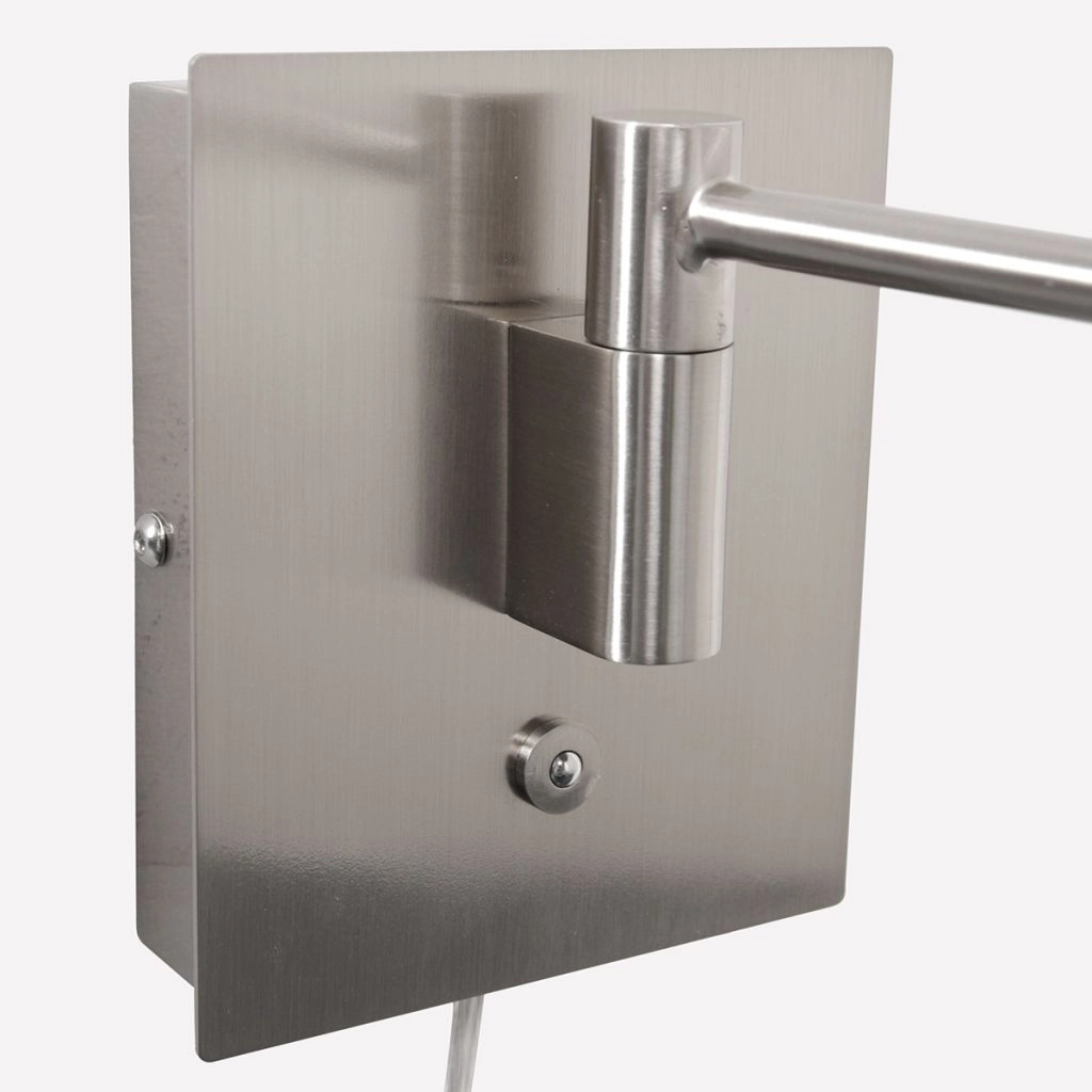 Lampe de lecture murale Retina Gris métallique Steinhauer 8712746165098