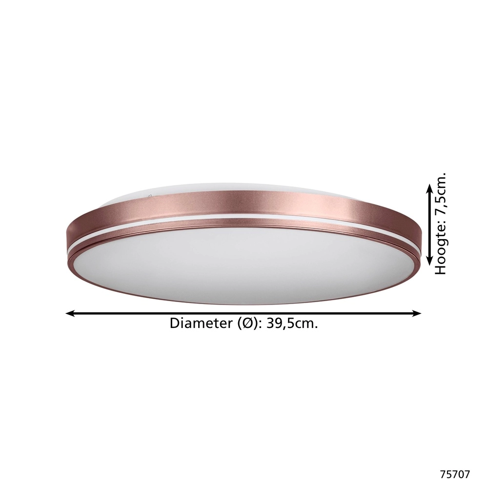 Éclairage de plafond rond Orotava Marron Eglo 9002759757076